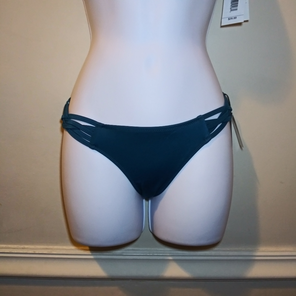 Shade & Shore Blue Cheeky Bikini Bottoms